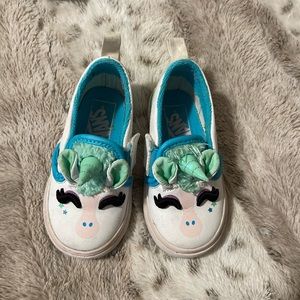 Girls toddler vans unicorn Euc size 6